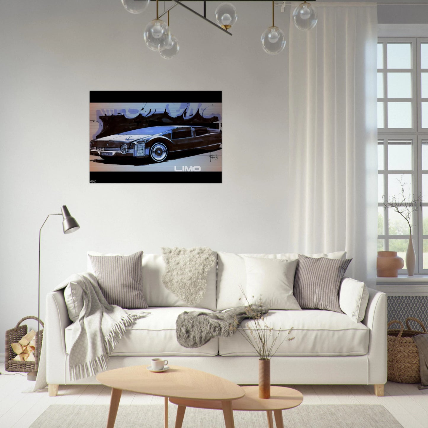 Syd Mead - Syd Mead Brushed Aluminum Print - 70x100 cm / 28x40 inches | Syd Mead Aluminum Print | Syd Mead Prints