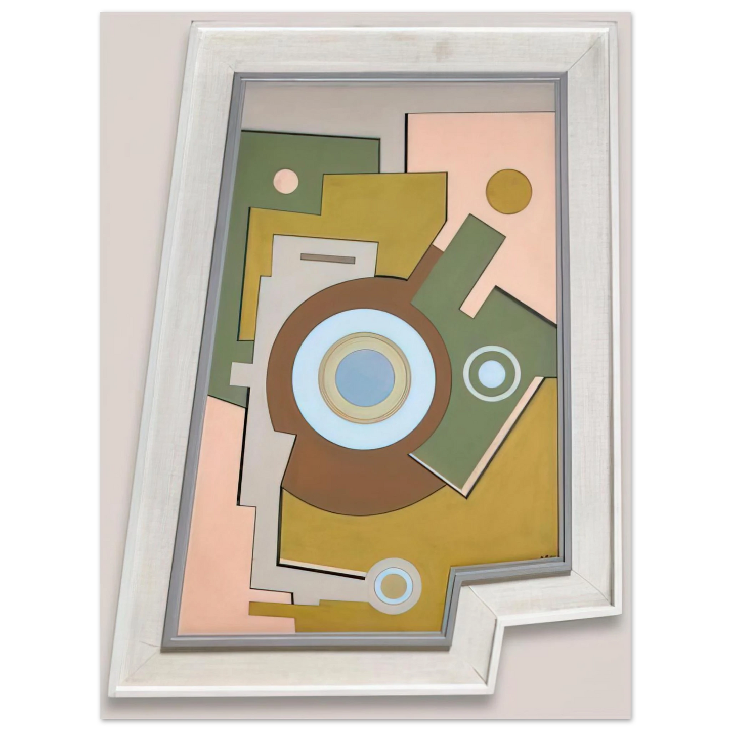 Carmelo Arden Quin - Blue Circle - 1947  75x100 cm / 30x40inches Fine Art Poster