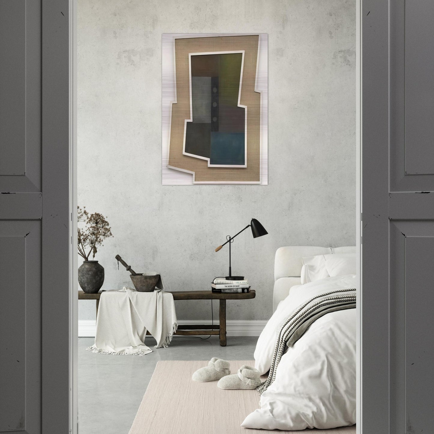 Peinture Madi - 1946 - Carmelo Arden Quin Brushed Aluminum Print - 70x100 cm / 28x40 inches | Carmelo Arden Quin Aluminum Print | Carmelo Arden Quin Prints