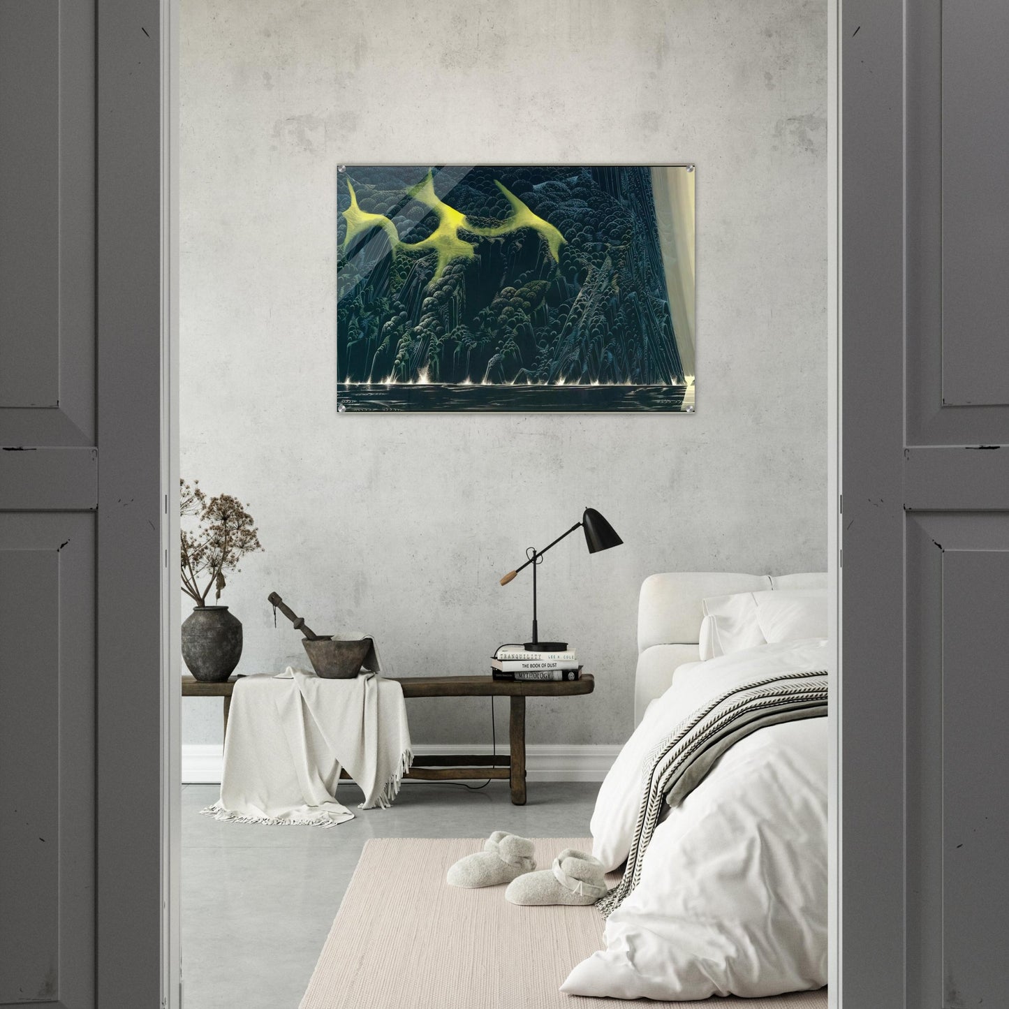 Out of the Sea - Eyvind Earle Acrylic Print - 70x100 cm / 28x40″ inches