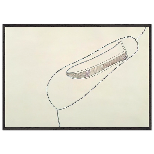 UNTITLED 1965 1 - Eva Hesse 70x100 cm / 28x40 inches Framed Art Print – Black Wooden Frame