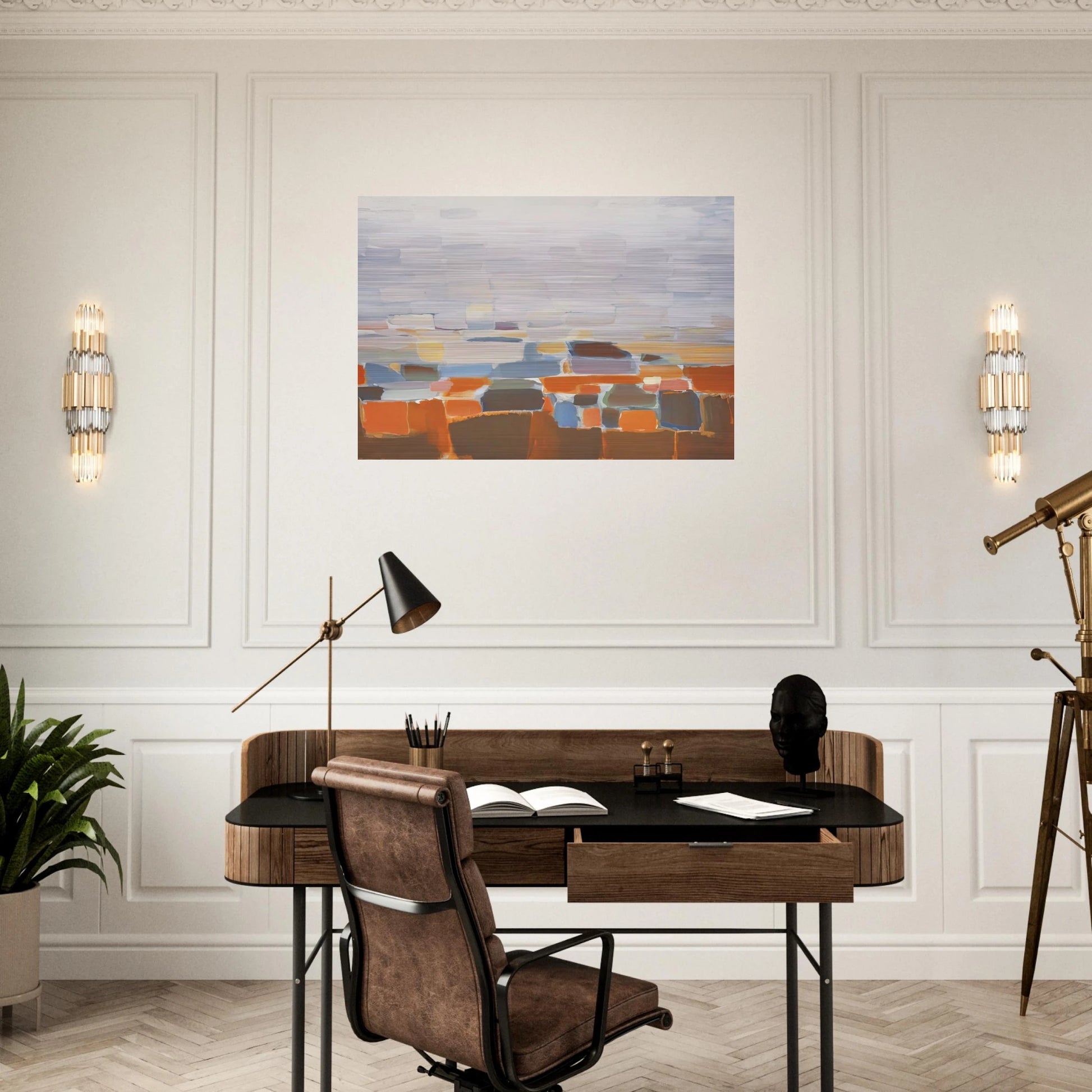 Ciel - Art Informel - Nicolas de Stael Brushed Aluminum Print - 70x100 cm / 28x40 inches | Nicolas de Stael Aluminum Print | Nicolas de Stael Prints