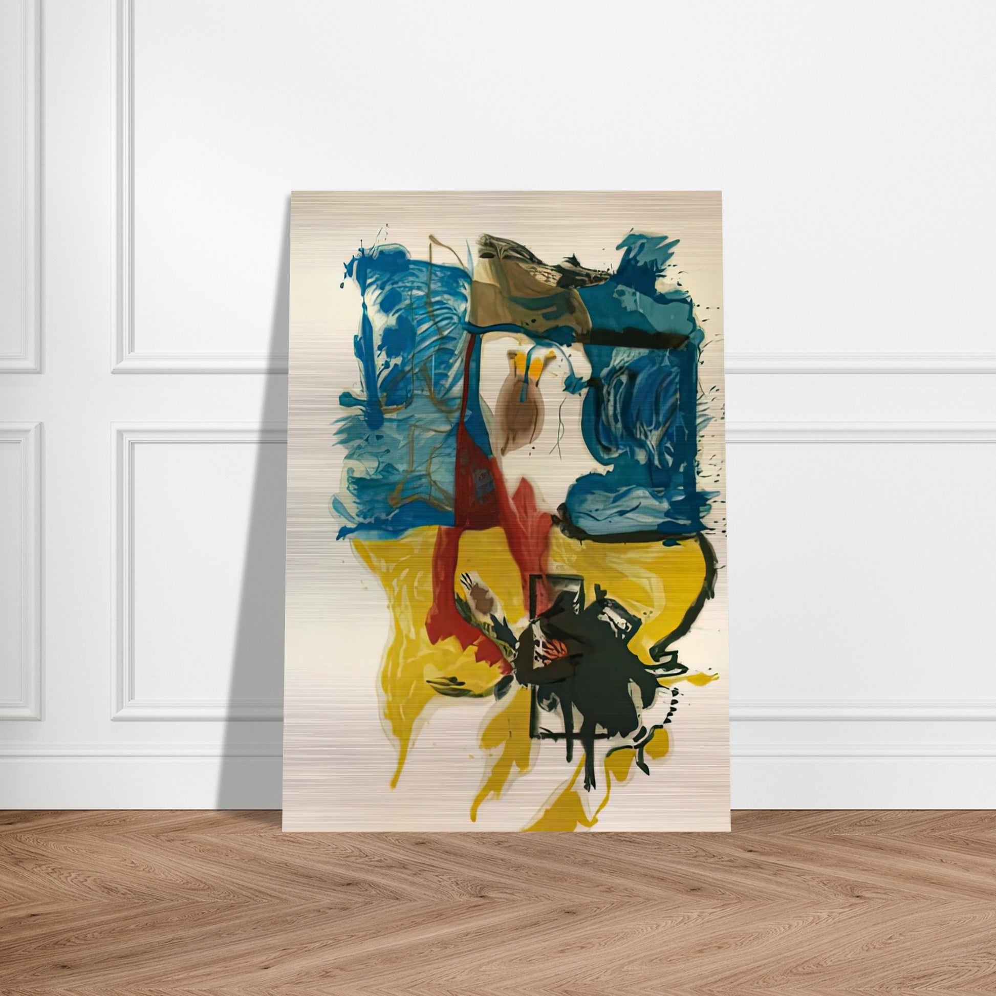Beach Scene, 1961- - Helen Frankenthaler Brushed Aluminum Print - 70x100 cm / 28x40 inches | Helen Frankenthaler Aluminum Print | Helen Frankenthaler Prints
