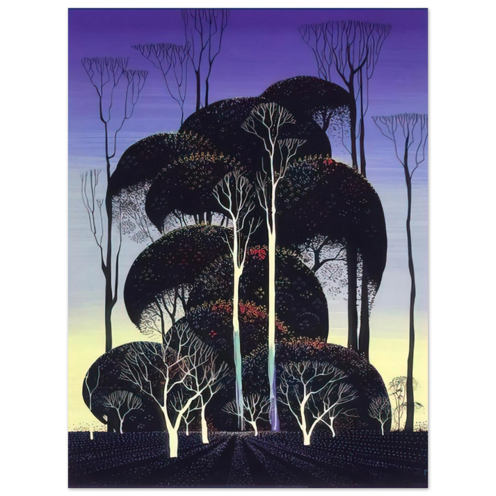Eyvind Earle - Forest Arabesque  75x100 cm / 30x40inches Fine Art Poster