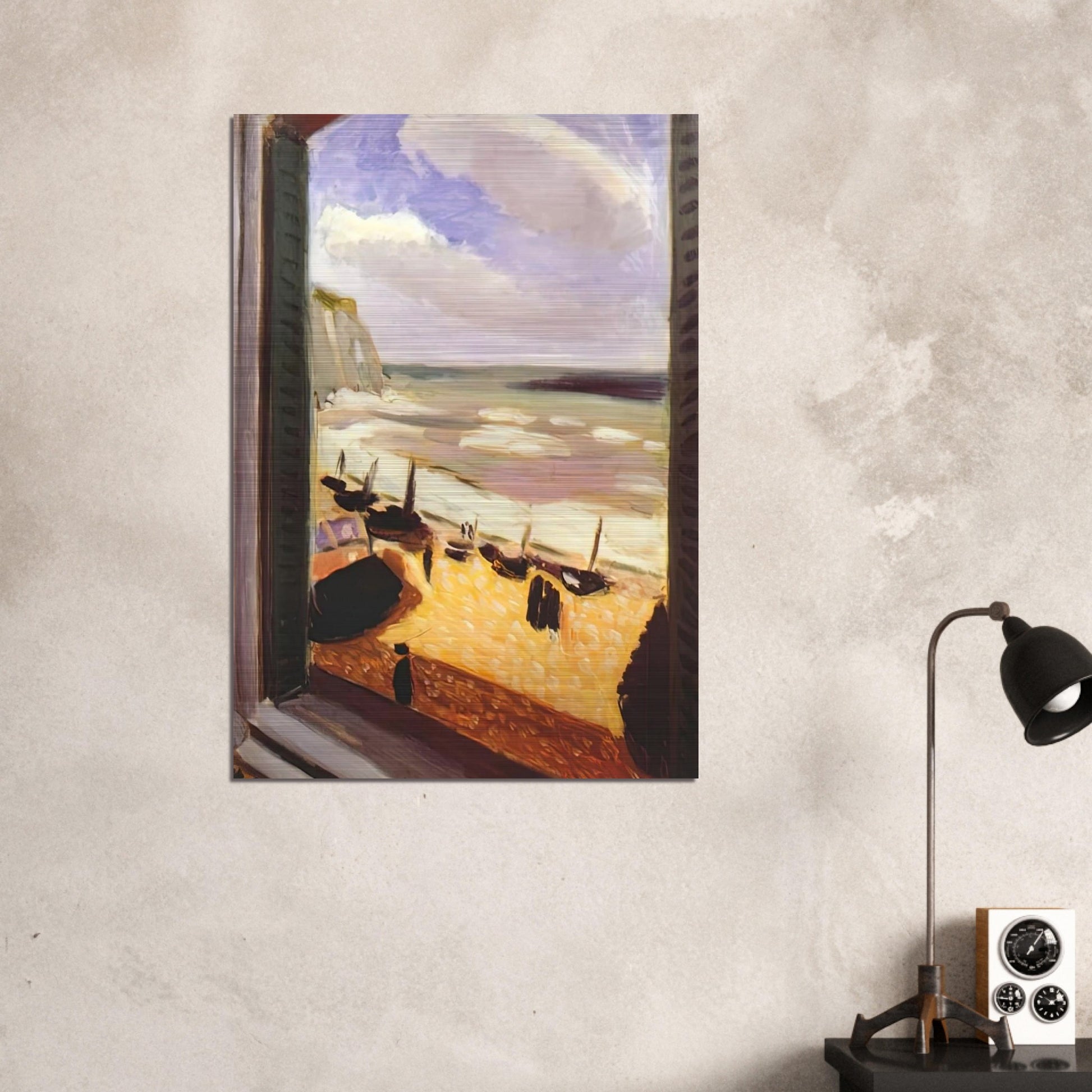 OPEN WINDOW AT ETRETAT 1921 - Henri Matisse Brushed Aluminum Print - 70x100 cm / 28x40 inches | Henri Matisse Aluminum Print | Henri Matisse Prints