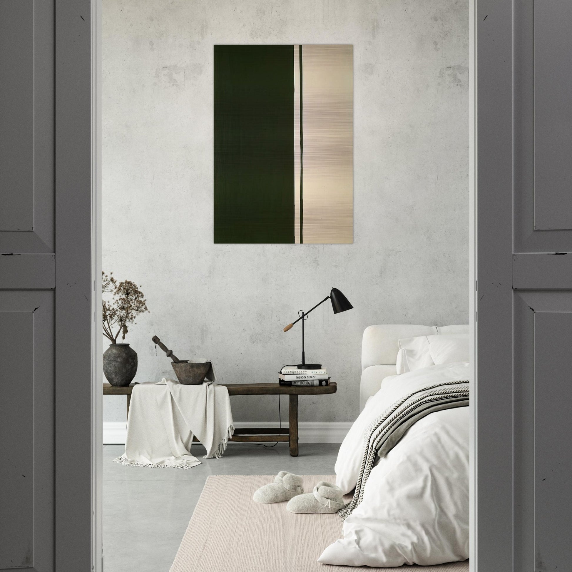 Black Fire I - Barnett Newman Brushed Aluminum Print - 70x100 cm / 28x40 inches | Barnett Newman Aluminum Print | Barnett Newman Prints