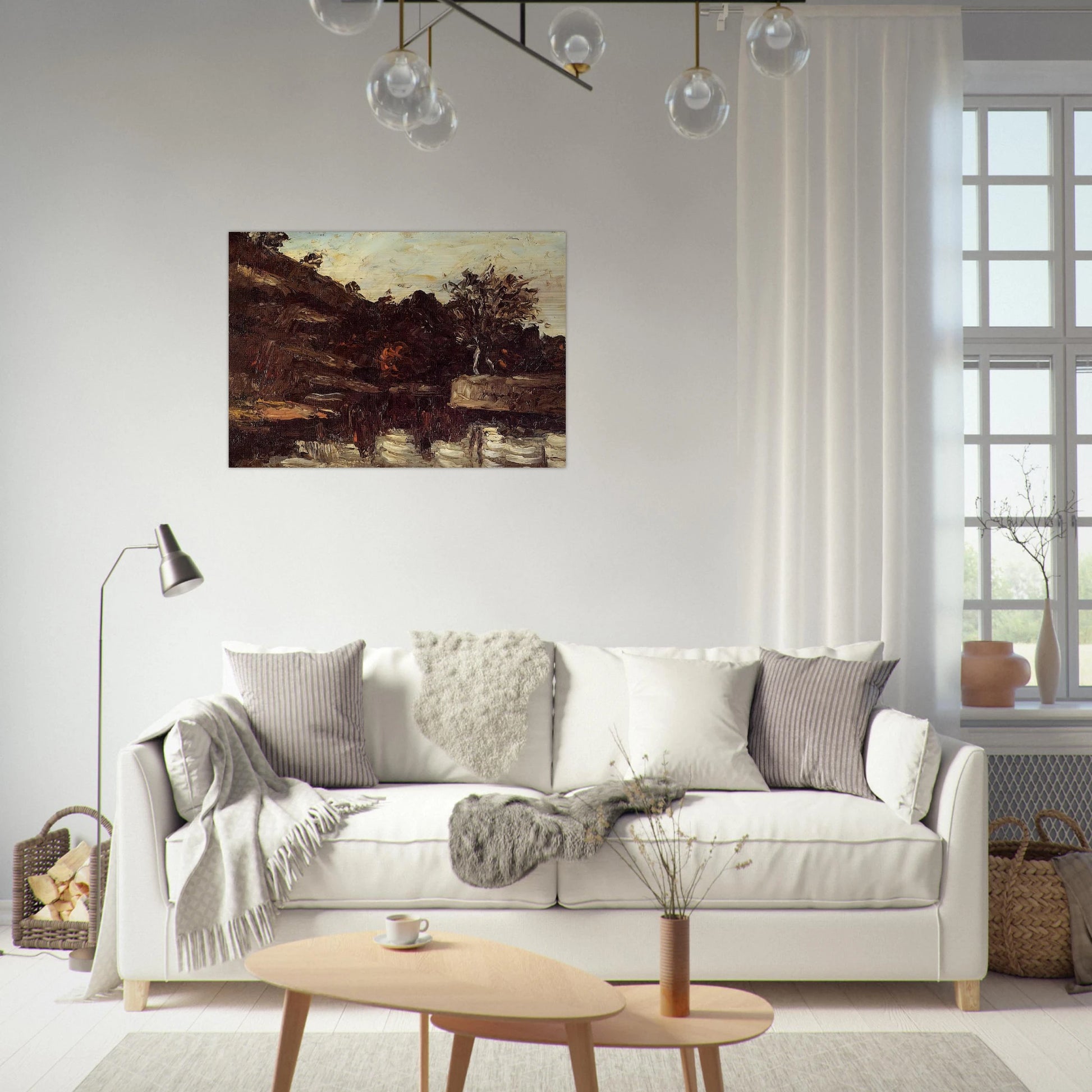 Bend in the River - Paul Cézanne Brushed Aluminum Print - 70x100 cm / 28x40 inches | Paul Cézanne Aluminum Print | Paul Cézanne Prints