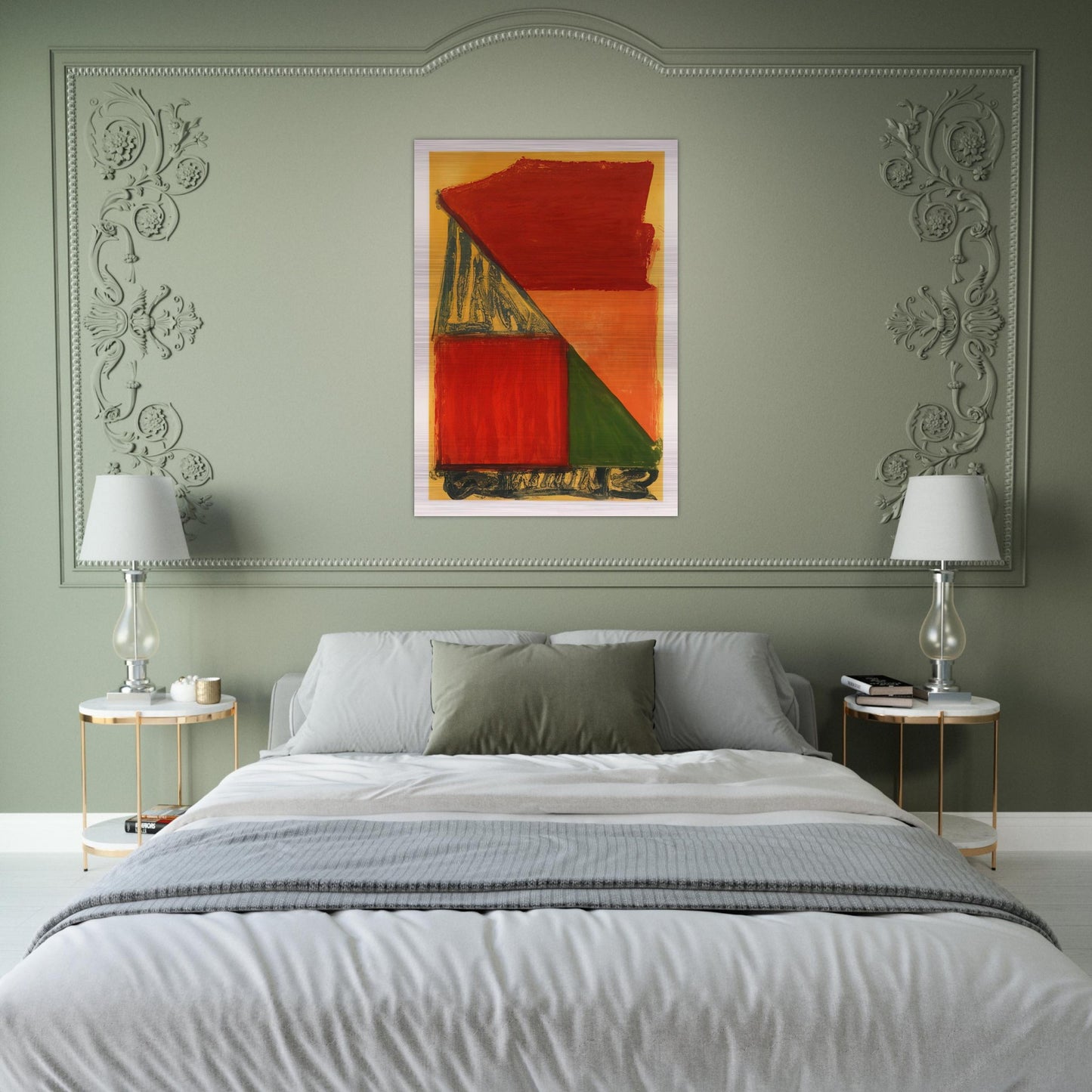 Dido - 1979 - John Hoyland Brushed Aluminum Print - 70x100 cm / 28x40 inches | John Hoyland Aluminum Print | John Hoyland Prints
