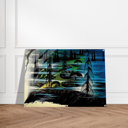 Beauty Beyond Believing - Eyvind Earle Acrylic Print - 70x100 cm / 28x40″ inches
