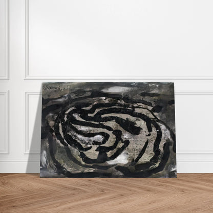 Untitled EL X - 1966 - Emil Schumacher Brushed Aluminum Print - 70x100 cm / 28x40 inches | Emil Schumacher Aluminum Print | Emil Schumacher Prints