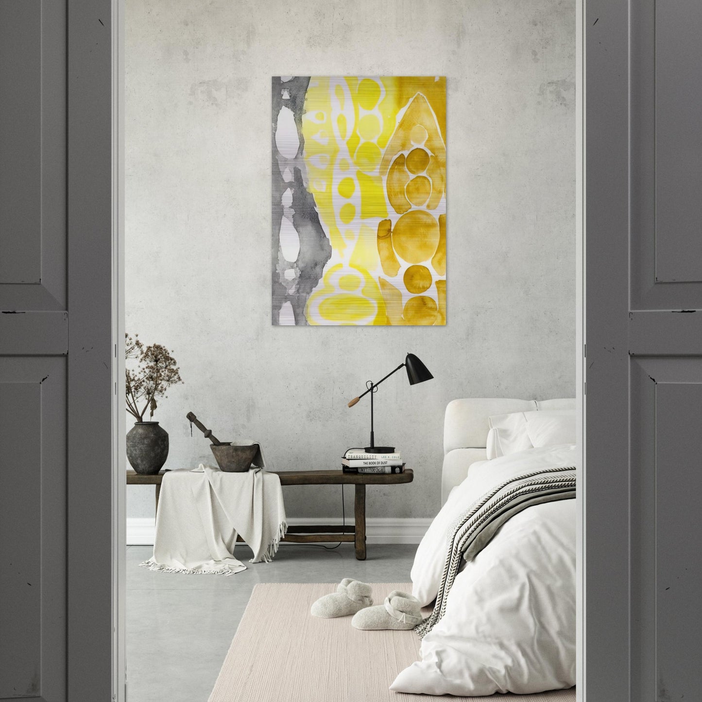 Siebdruck 1966 - 1 NOR - 1966 - Ernst Wilhelm Nay Brushed Aluminum Print - 70x100 cm / 28x40 inches | Ernst Wilhelm Nay Aluminum Print | Ernst Wilhelm Nay Prints