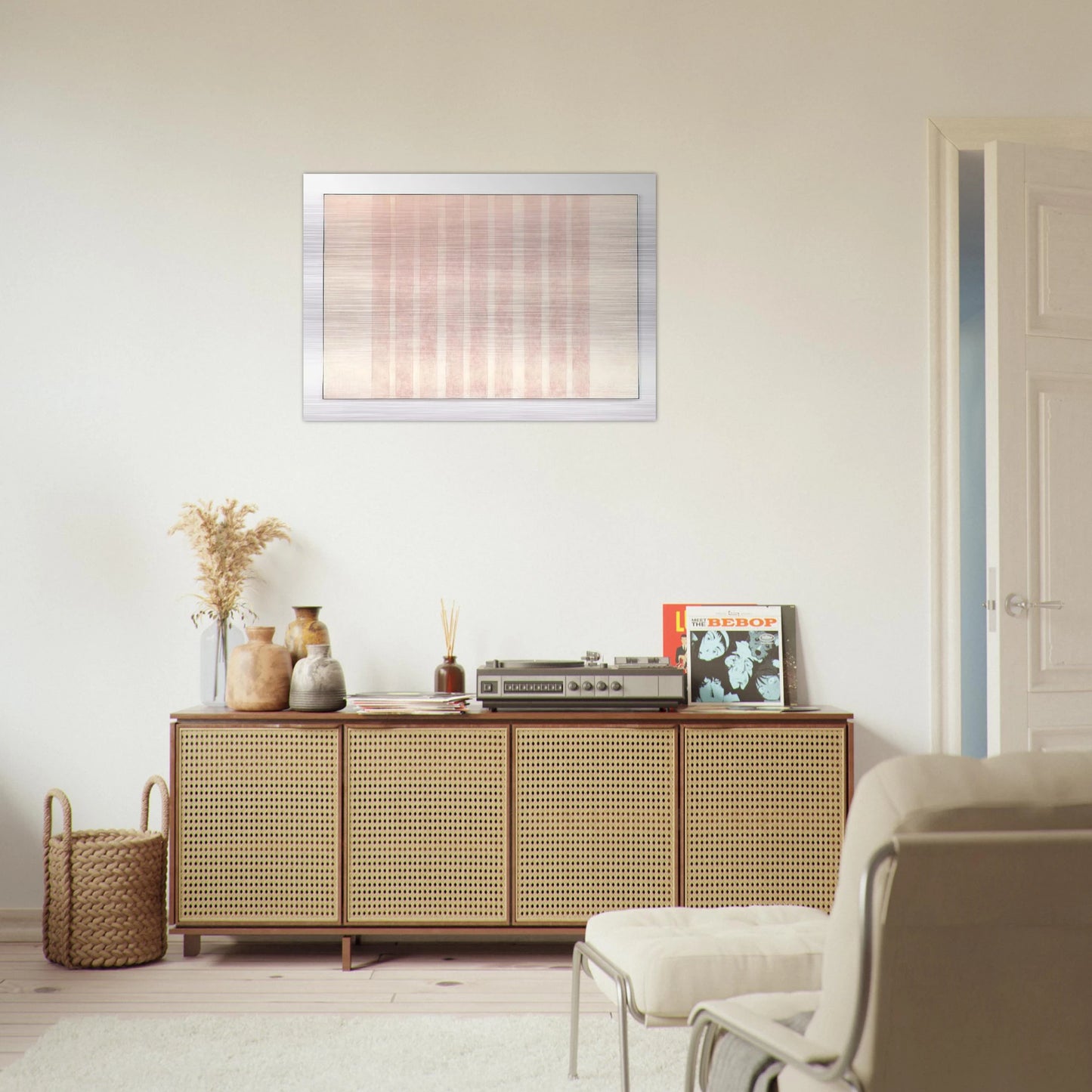 Untitled #13 - Agnes Martin Brushed Aluminum Print - 70x100 cm / 28x40 inches | Agnes Martin Aluminum Print | Agnes Martin Prints