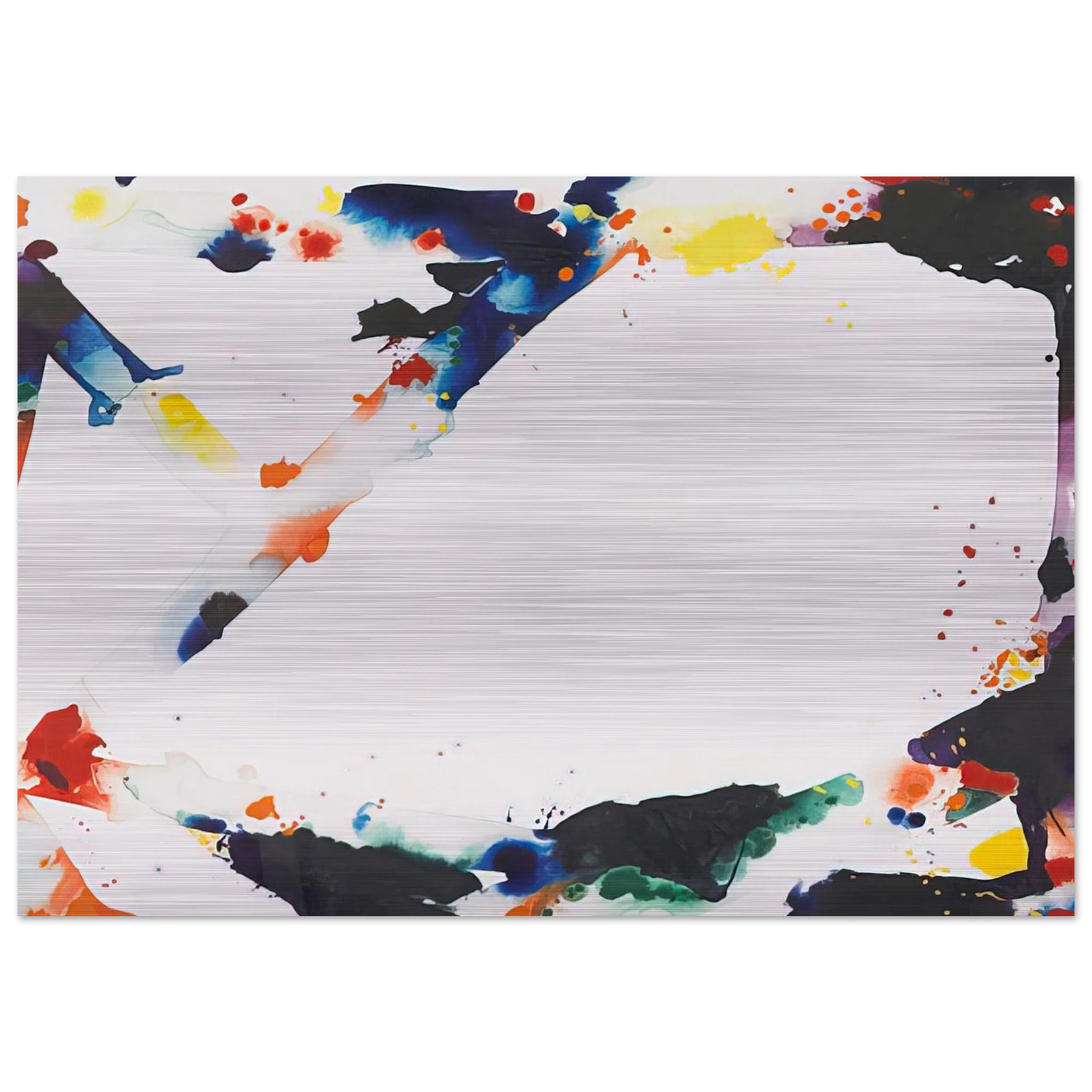 Angel Trails - Sam Francis Brushed Aluminum Print - 70x100 cm / 28x40 inches | Sam Francis Aluminum Print | Sam Francis Prints