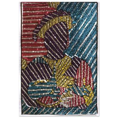AFTER HOLBEIN - Jasper Johns Brushed Aluminum Print - 70x100 cm / 28x40 inches | Jasper Johns Aluminum Print | Jasper Johns Prints