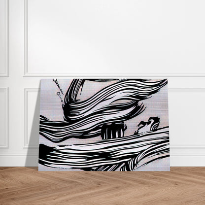 BRUSHSTROKES 1968 - Roy Lichtenstein Brushed Aluminum Print - 70x100 cm / 28x40 inches | Roy Lichtenstein Aluminum Print | Roy Lichtenstein Prints