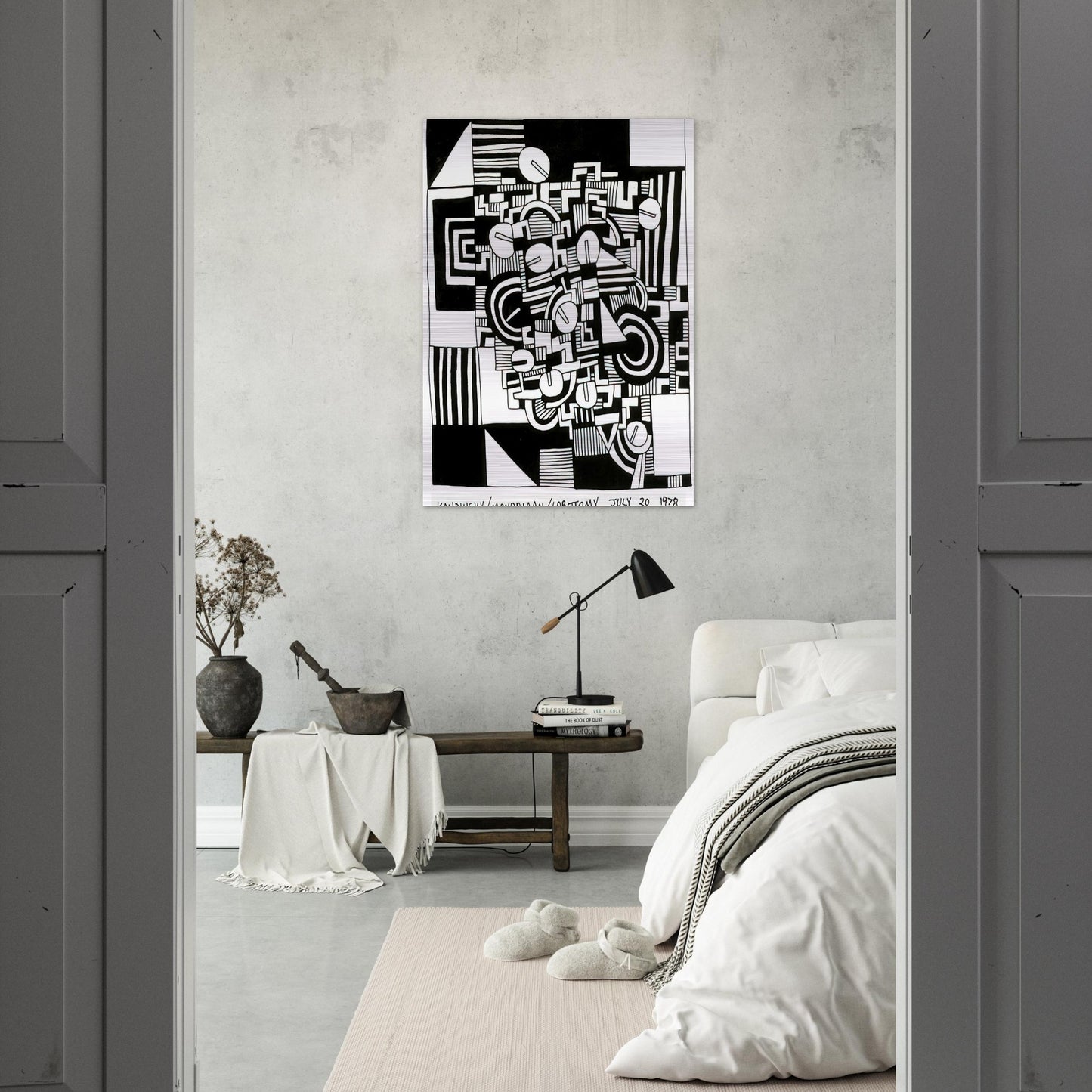 UNTITLED 1978 - Keith Haring Brushed Aluminum Print - 70x100 cm / 28x40 inches | Keith Haring Aluminum Print | Keith Haring Prints