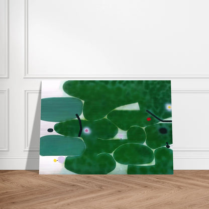 THE GREEN EARTH 1980 - Victor Pasmore Brushed Aluminum Print - 70x100 cm / 28x40 inches | Victor Pasmore Aluminum Print | Victor Pasmore Prints
