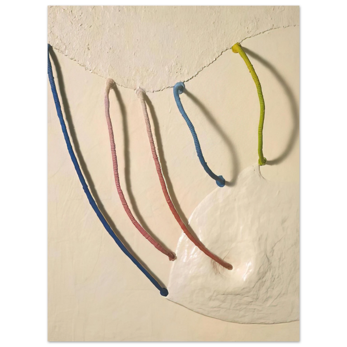 Eva Hesse - TOMORROW S APPLES 5 IN WHITE 1965  75x100 cm / 30x40inches Fine Art Poster