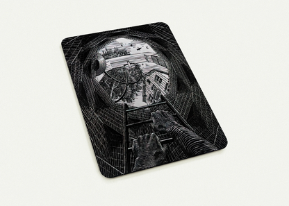 NEW YEAR S GREETING CARD By MC Escher Pack of 10 Post Cards | MC Escher Post Cards | A6 (10.5 x 14.8 cm) - 4.1 x 5.8 inches