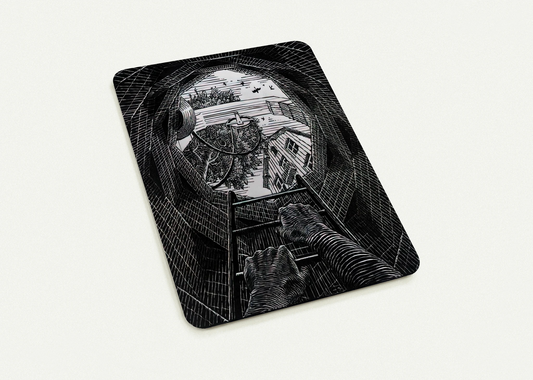 NEW YEAR S GREETING CARD By MC Escher Pack of 10 Post Cards | MC Escher Post Cards | A6 (10.5 x 14.8 cm) - 4.1 x 5.8 inches