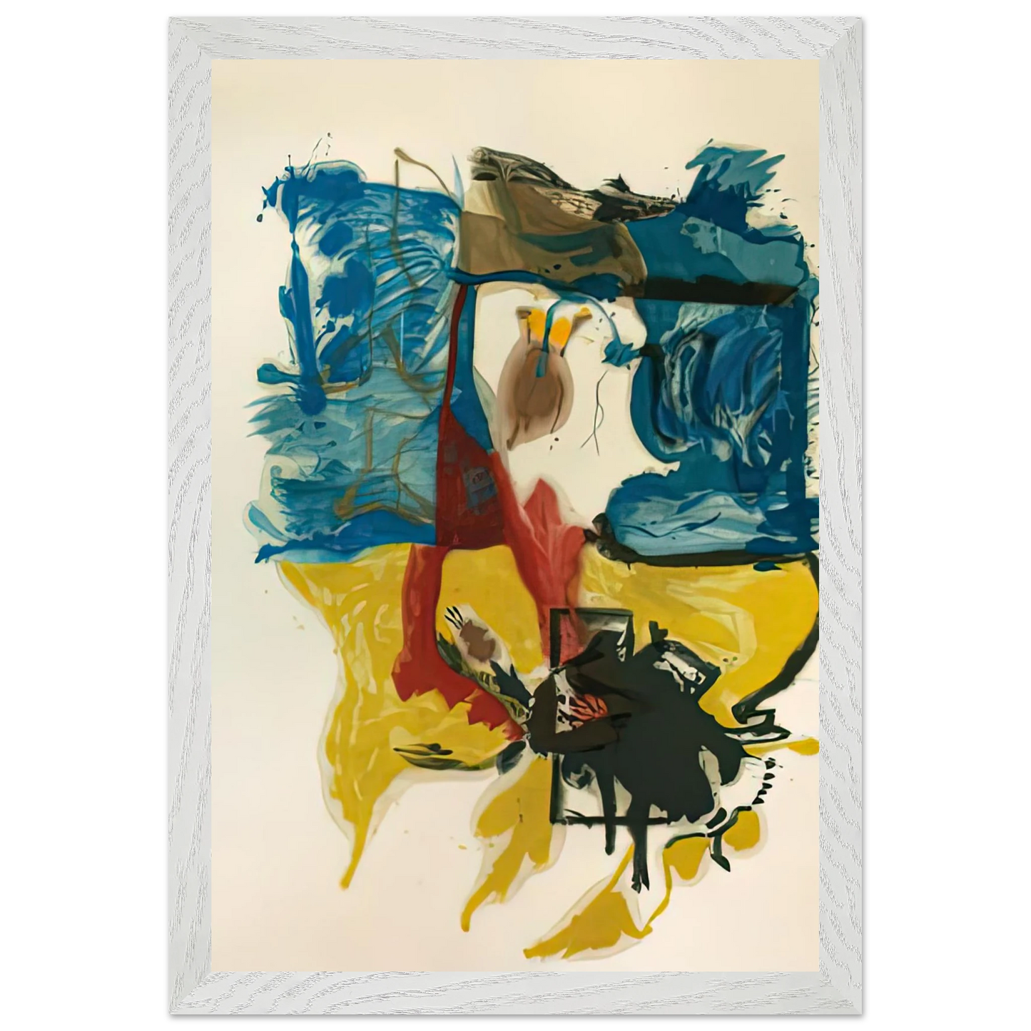 Helen Frankenthaler - Beach Scene, 1961- Wall Art - 28x40 inches / 70x70 cm - Canvas (Imperial)-canvas - -