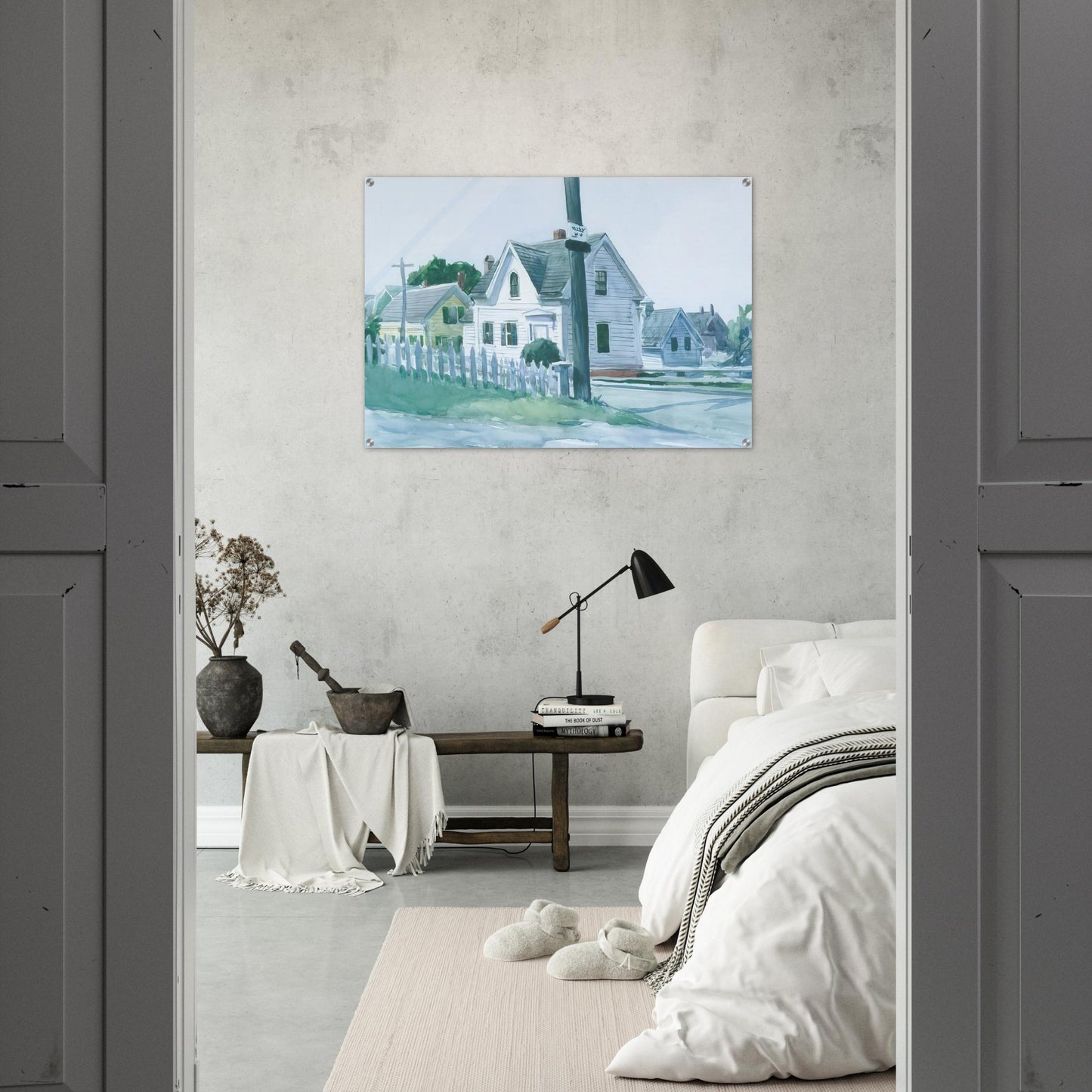 White House with Dormer Window - Edward Hopper Acrylic Print - 70x100 cm / 28x40″ inches