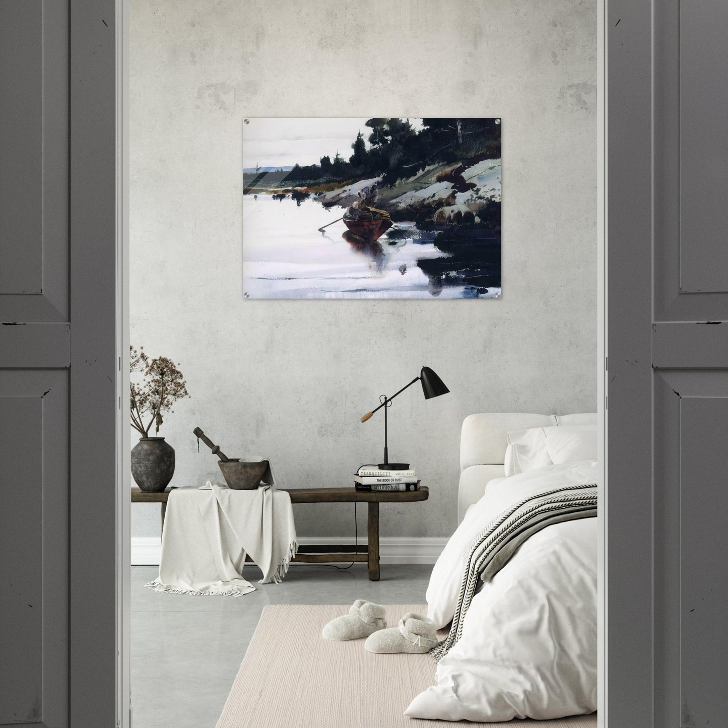 TURKEY COVE LEDGE - Andrew Wyeth Acrylic Print - 70x100 cm / 28x40″ inches