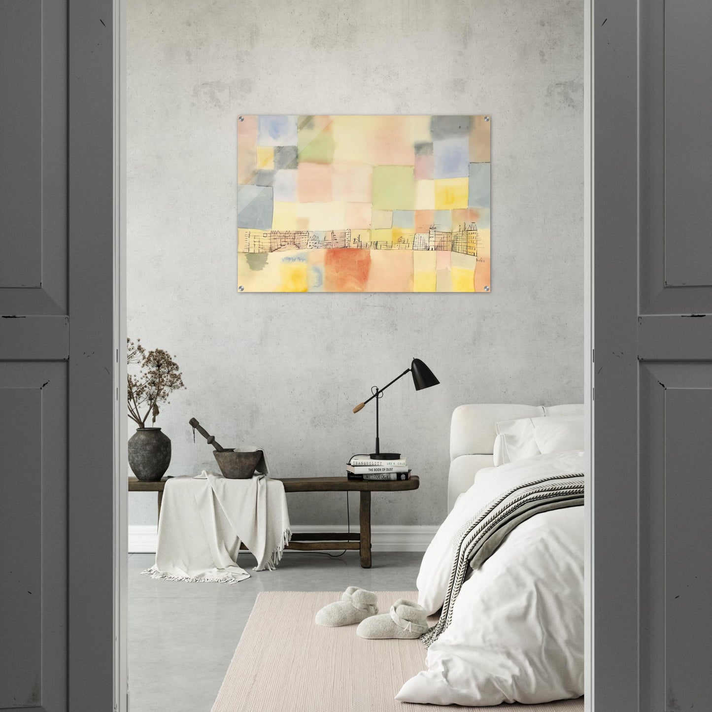 NEUER STADTTEIL IN M 1928 - Paul Klee Acrylic Print - 70x100 cm / 28x40″ inches
