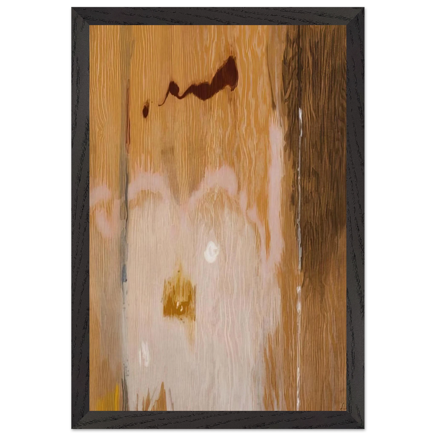 Helen Frankenthaler - Tales of Genji VI - 1998 Wall art - 30x40 cm / 12x16 inches - Premium Wooden Framed Poster With Fine Art Paper-canvas - White frame