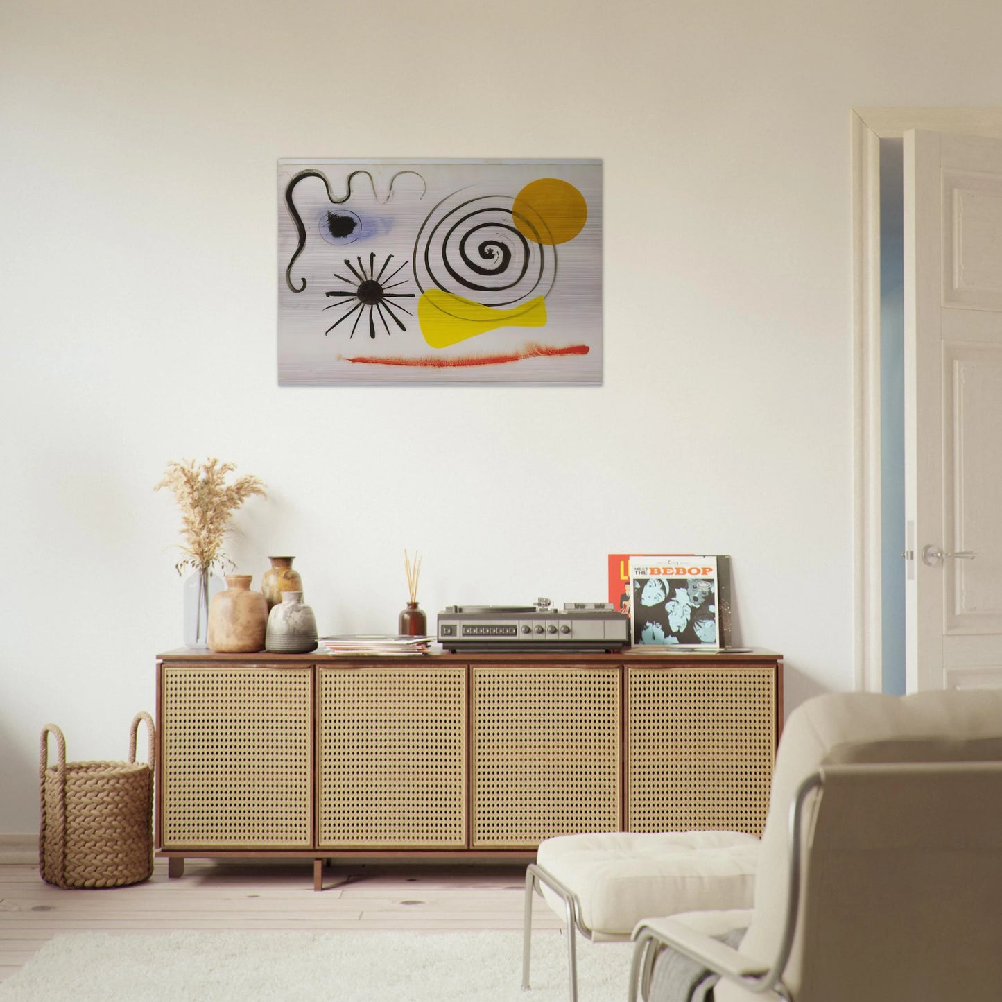UNTITLED 1941 - Alexander Calder Brushed Aluminum Print - 70x100 cm / 28x40 inches | Alexander Calder Aluminum Print | Alexander Calder Prints