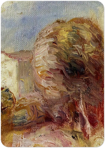 La Poste at Cagnes By Pierre-Auguste Renoir Pack of 10 Post Cards | Pierre-Auguste Renoir Post Cards | A6 (10.5 x 14.8 cm) - 4.1 x 5.8 inches