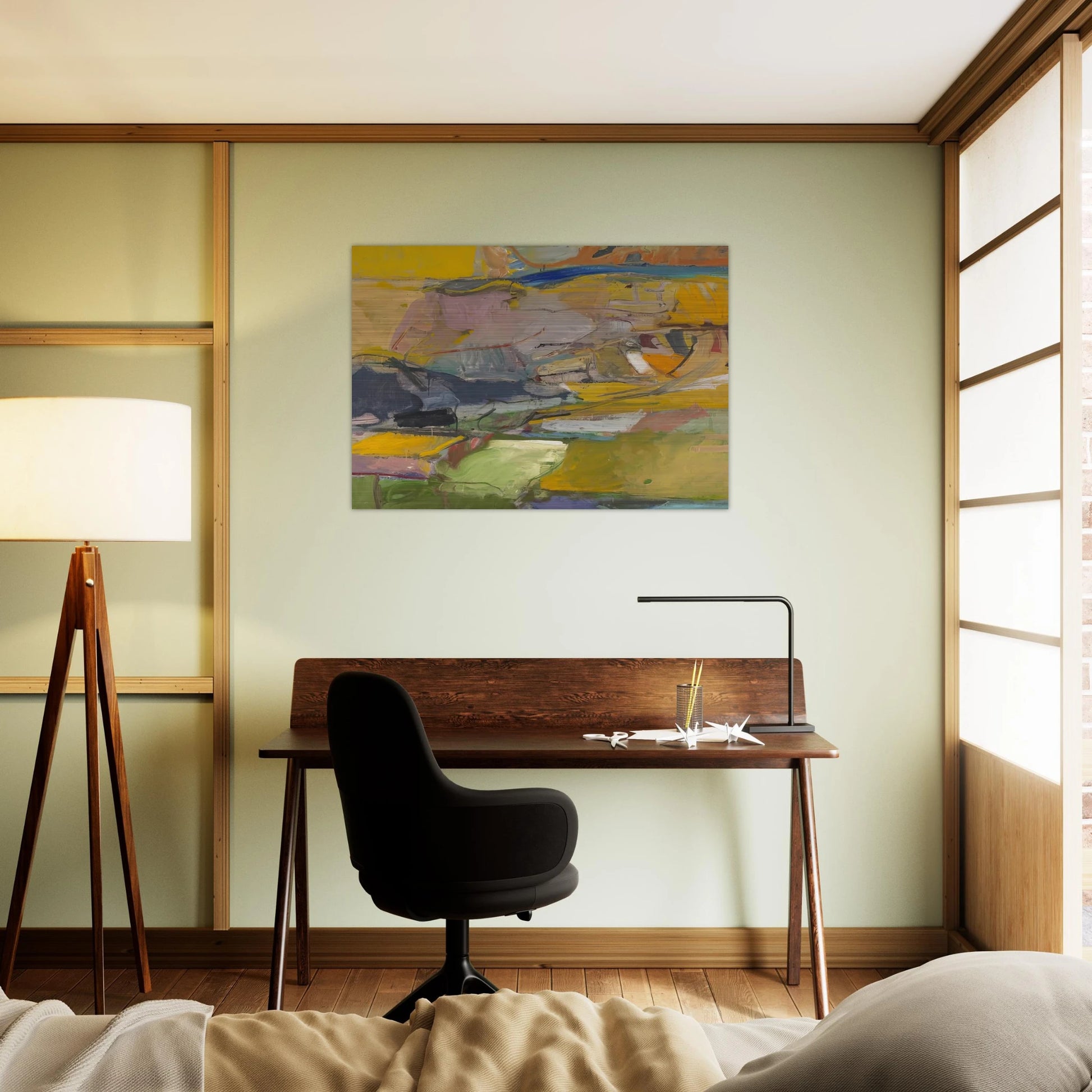 Berkeley #57 - Richard Diebenkorn Brushed Aluminum Print - 70x100 cm / 28x40 inches | Richard Diebenkorn Aluminum Print | Richard Diebenkorn Prints