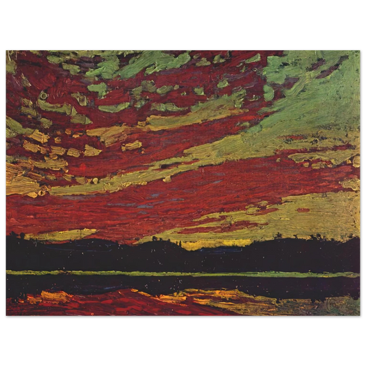 Tom Thomson - SUNSET 1915  75x100 cm / 30x40inches Fine Art Poster