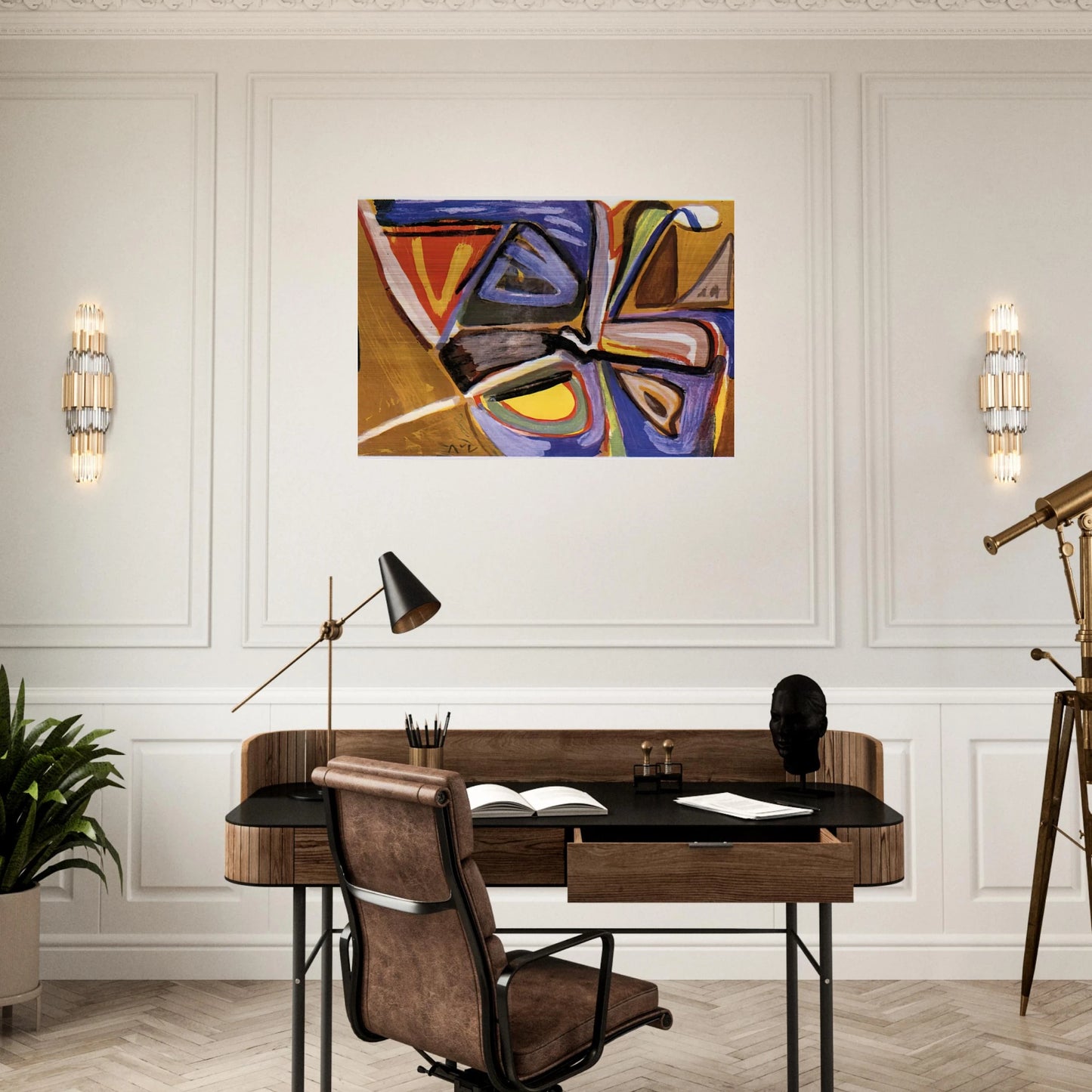Le bonheur de Matisse - 1981 - Bram van Velde Brushed Aluminum Print - 70x100 cm / 28x40 inches | Bram van Velde Aluminum Print | Bram van Velde Prints