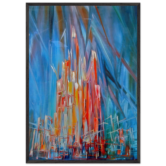Untitled - Kitsch - Konrad Zuse 70x100 cm / 28x40 inches Framed Art Print – Black Wooden Frame