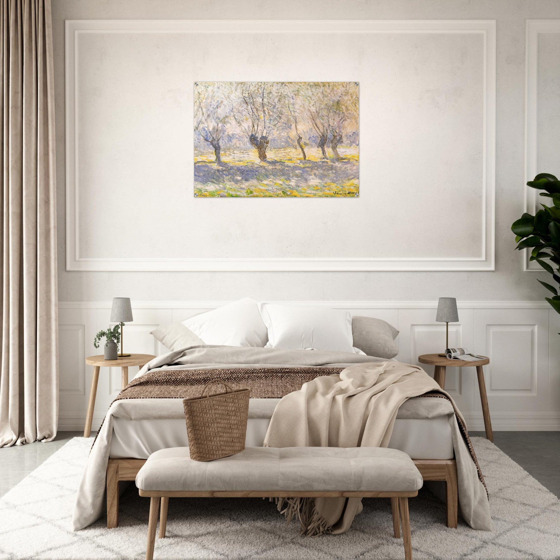Willows, Giverny - claude monet Acrylic Print - 70x100 cm / 28x40″ inches