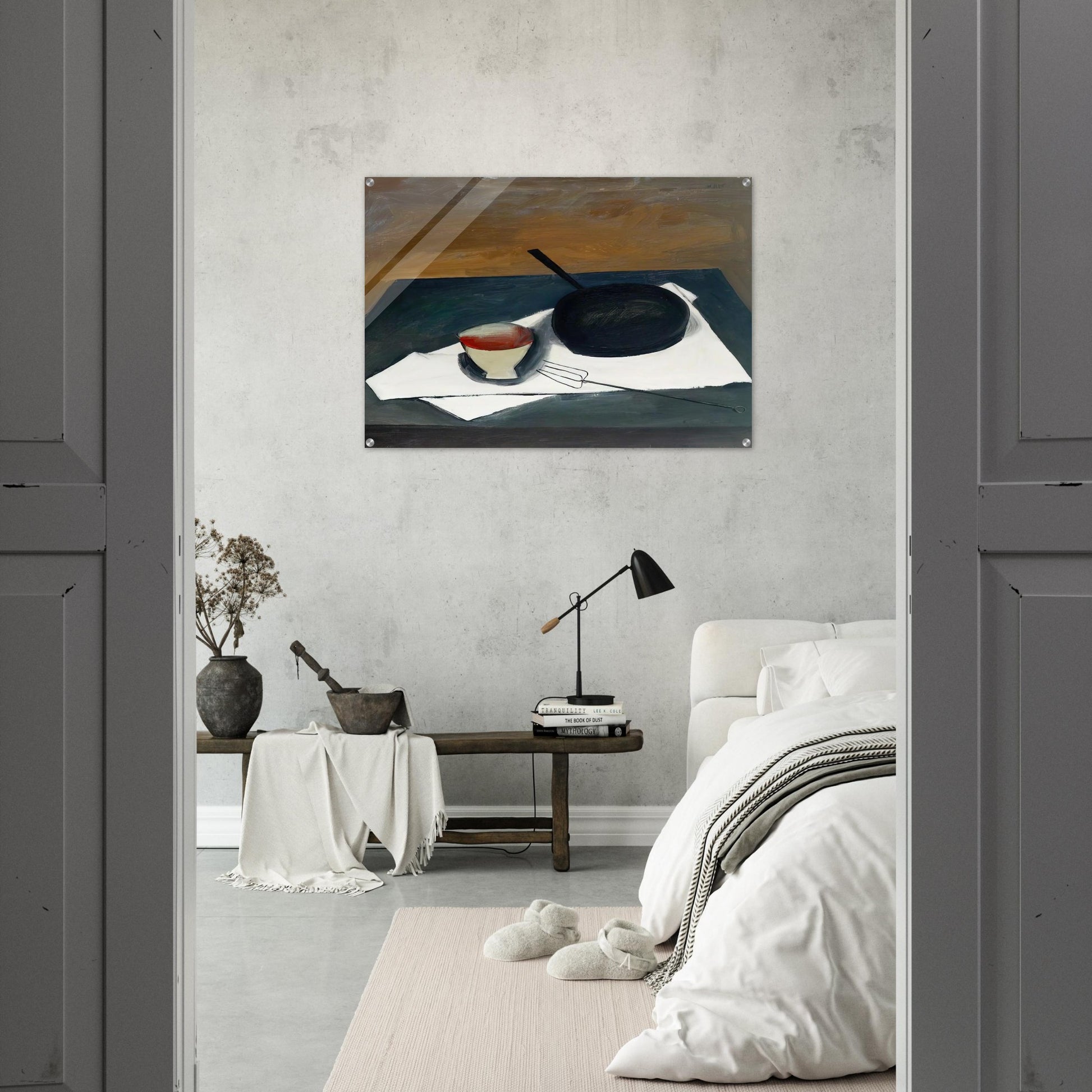 The Frying Pan - 1946 - William Scott Acrylic Print - 70x100 cm / 28x40″ inches | William Scott Wall Art | William Scott Prints