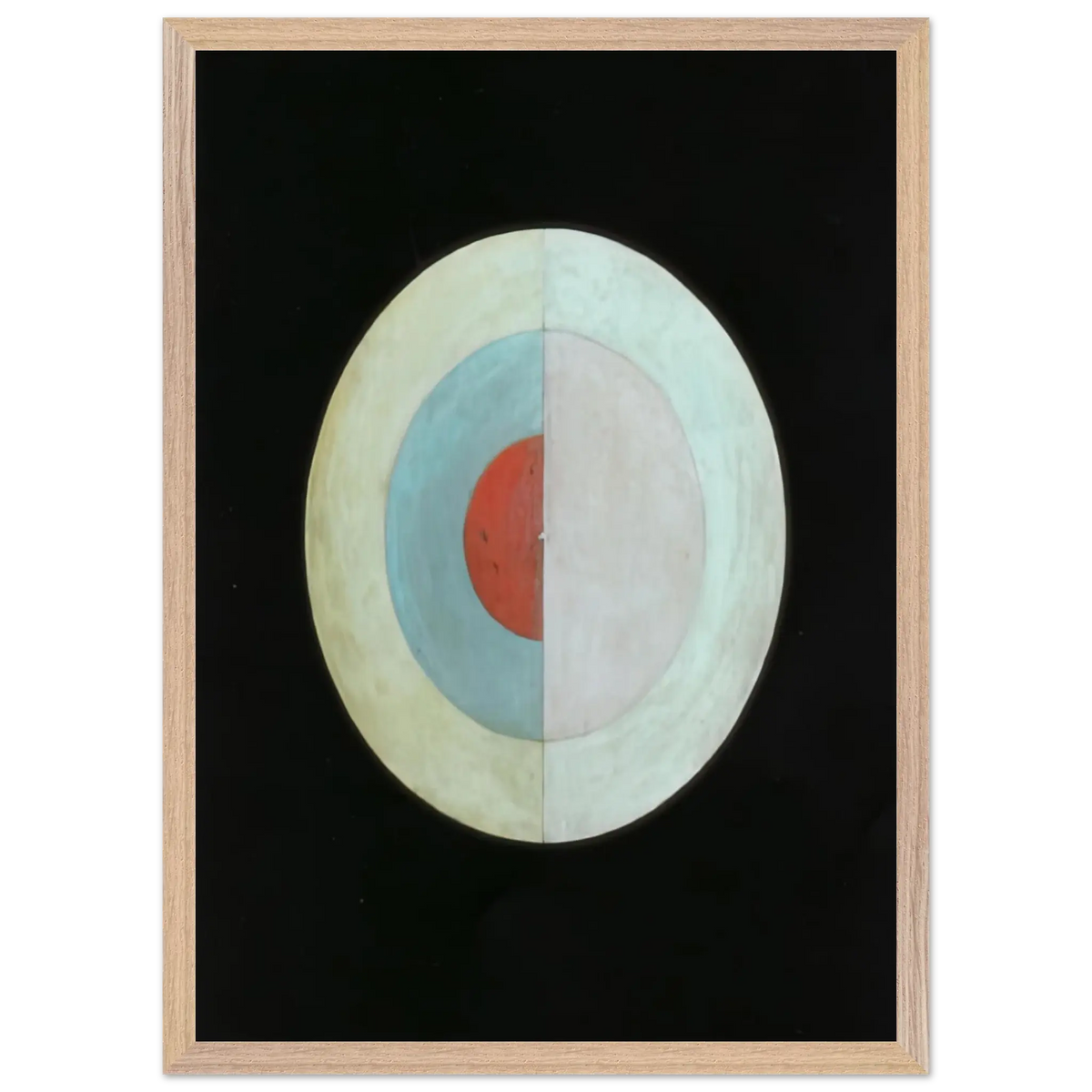 Hilma af Klint - THE SWAN NO 16 1915 Wall art - A2 (42 x 59.4  cm) - Premium Wooden Framed Poster With Fine Art Paper - Black frame