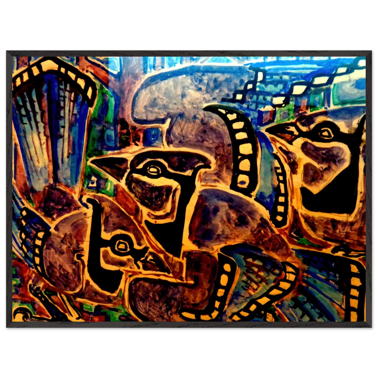 Walter Inglis Anderson - Walter Anderson Wall art - 70x100 cm / 28x40 inches - Premium Wooden Framed Poster With Fine Art Paper-canvas - Wood frame