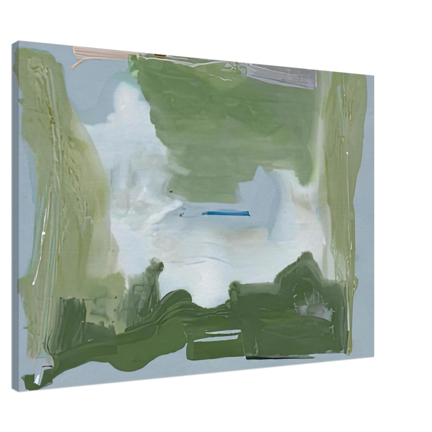 Helen Frankenthaler - Lush Spring, 1975- Wall Art - 60x80 cm / 24x32 inches - Premium Wooden Framed Poster With Fine Art Paper-canvas - Wood frame