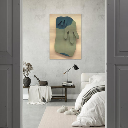 Tete Paysage - Jean Arp Brushed Aluminum Print - 70x100 cm / 28x40 inches | Jean Arp Aluminum Print | Jean Arp Prints