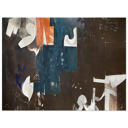 Hassel Smith - The Houston Scene - 1959  75x100 cm / 30x40inches Fine Art Poster