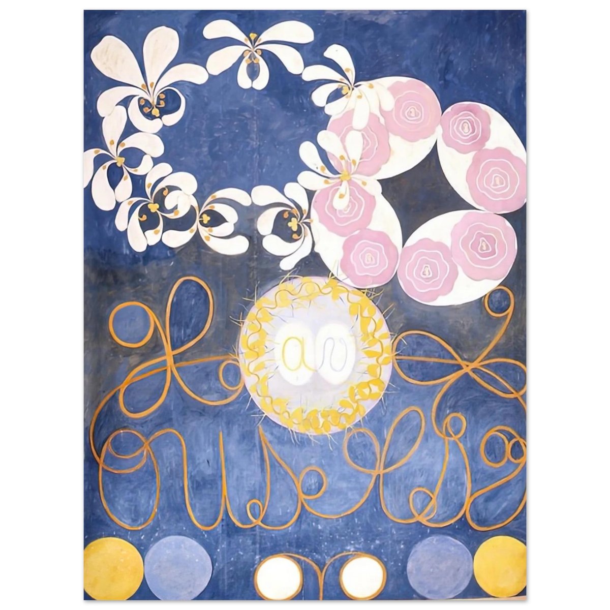 Hilma af Klint - THE TEN LARGEST 1907 Wall art - 28x43  cm / XL (11x17 inches) - Fine Art Poster - -