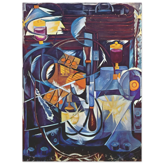 Natalia Goncharova - Dynamo machine - 1913  75x100 cm / 30x40inches Fine Art Poster