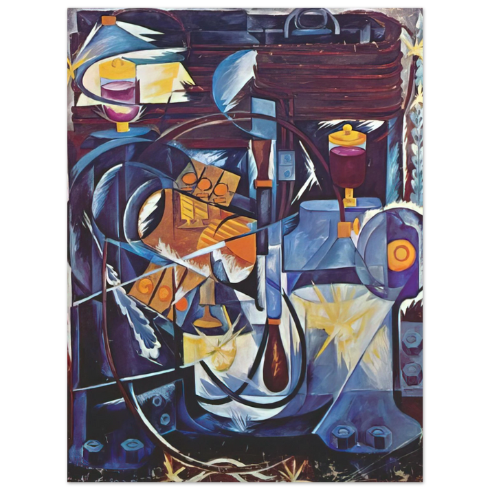 Natalia Goncharova - Dynamo machine - 1913  75x100 cm / 30x40inches Fine Art Poster