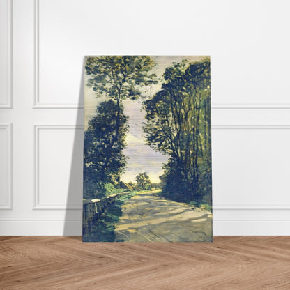 Road to the Saint-Simeon Farm - claude monet Brushed Aluminum Print - 70x100 cm / 28x40 inches | claude monet Aluminum Print | claude monet Prints