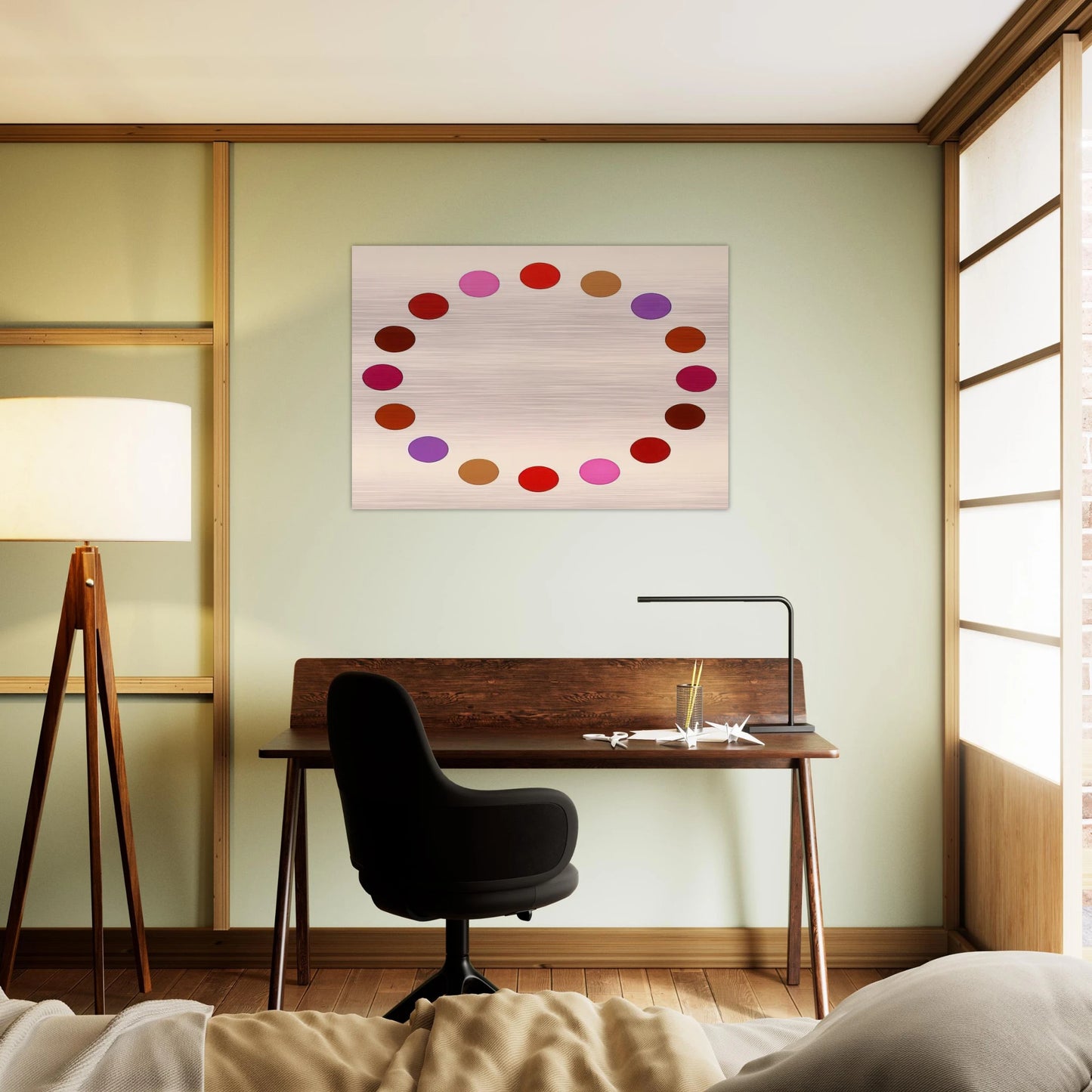 Fold Seven - Op Art - Thomas Downing Brushed Aluminum Print - 70x100 cm / 28x40 inches | Thomas Downing Aluminum Print | Thomas Downing Prints