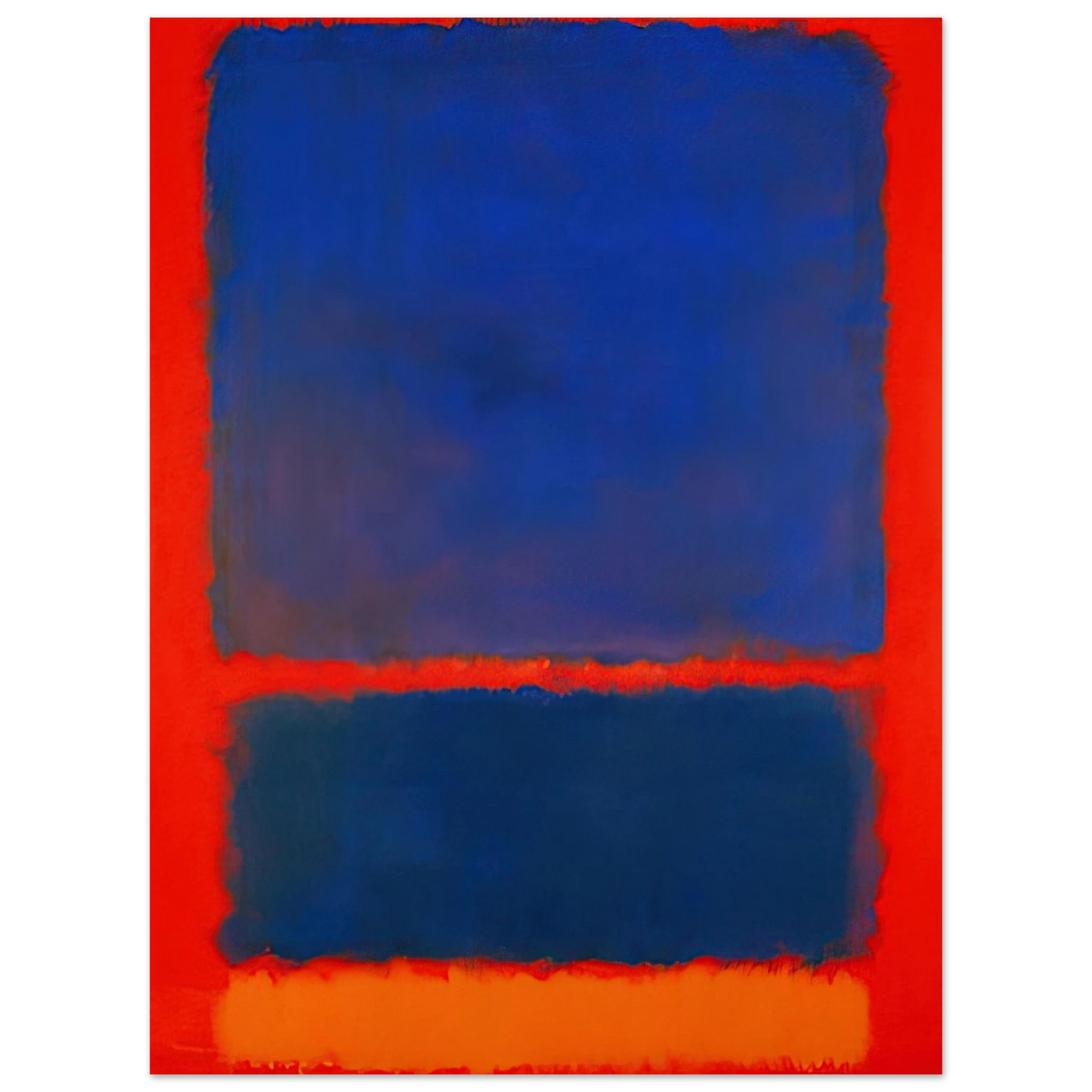 Mark Rothko - Blue, Orange, Red - 1961 Wall Art - 21x29.7 cm / 8x12" - Fine Art Poster-canvas - -