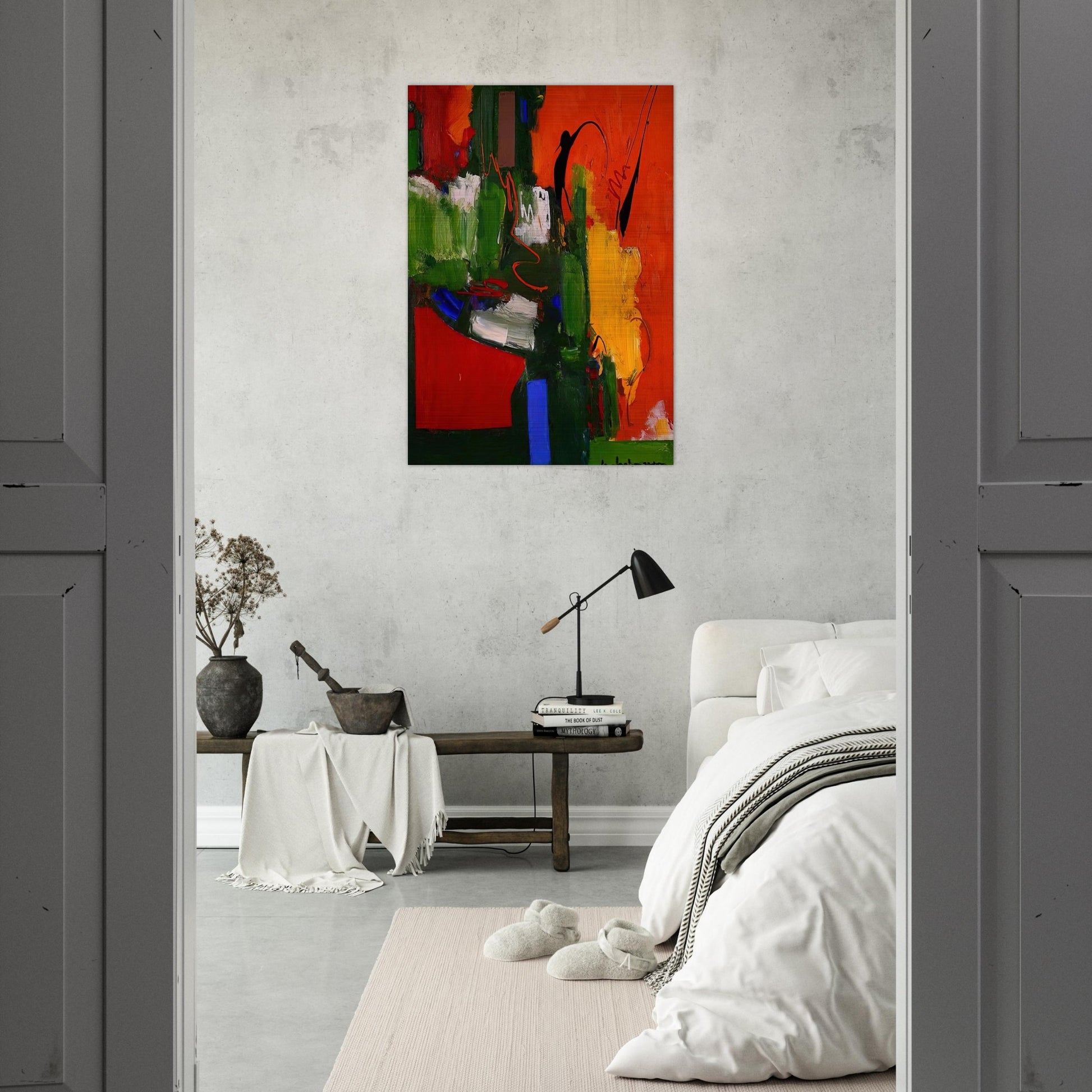 The Lark - Hans Hofmann Brushed Aluminum Print - 70x100 cm / 28x40 inches | Hans Hofmann Aluminum Print | Hans Hofmann Prints