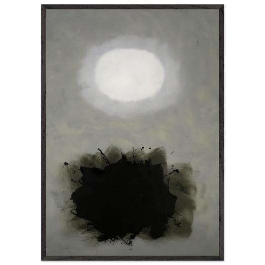 Mist - 1961 - Adolph Gottlieb 70x100 cm / 28x40 inches Framed Art Print – Black Wooden Frame